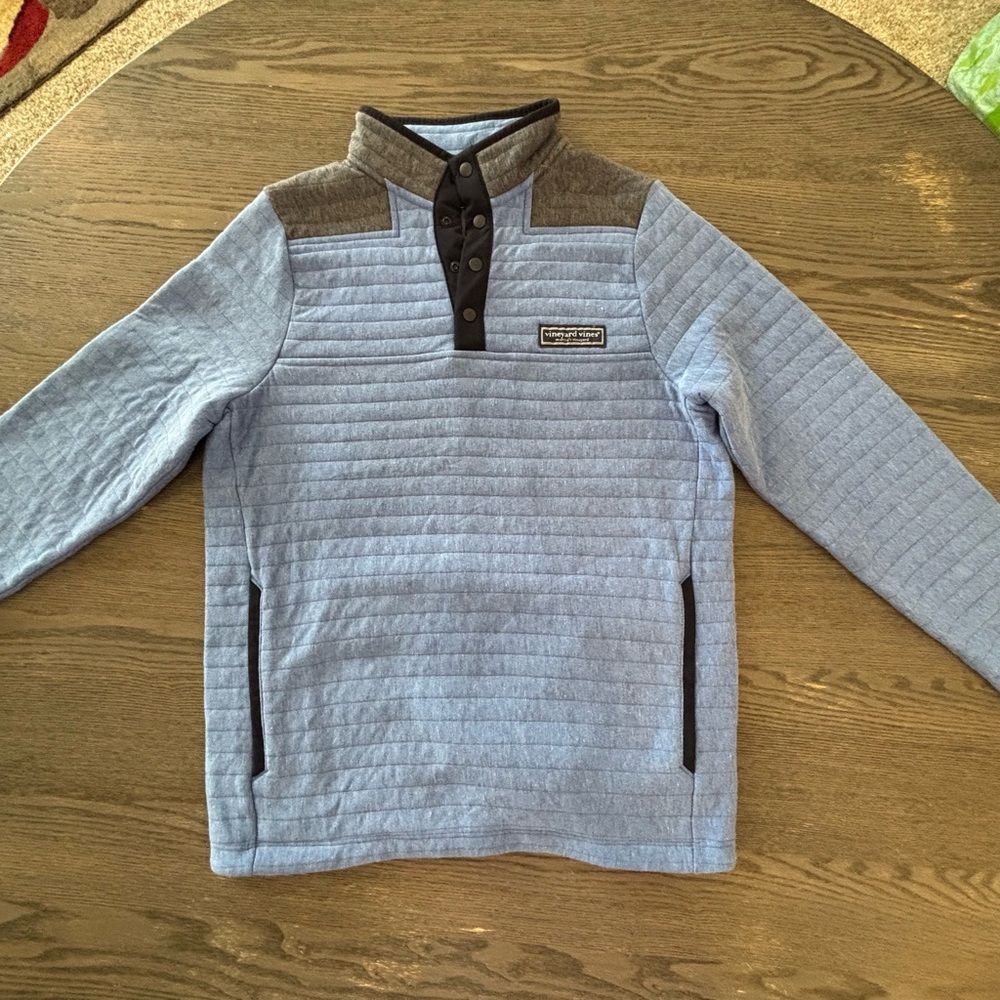Blue Quilted Pullover Vineyard Vines